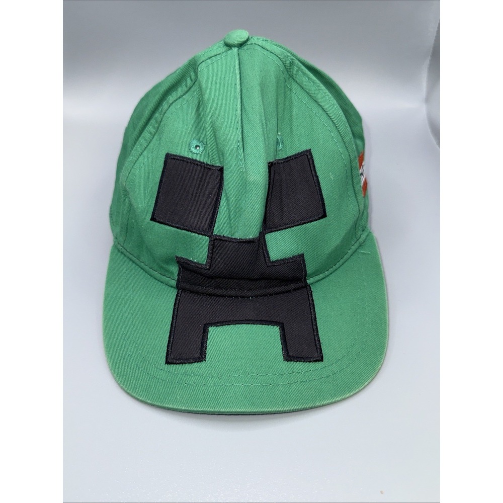 Jinx Minecraft Creeper Mob TNT‎ Youth Hat Green Checkered Snapback Baseball Cap